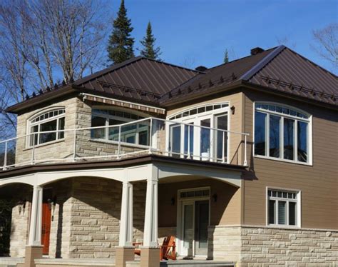 dark brown metal roofing